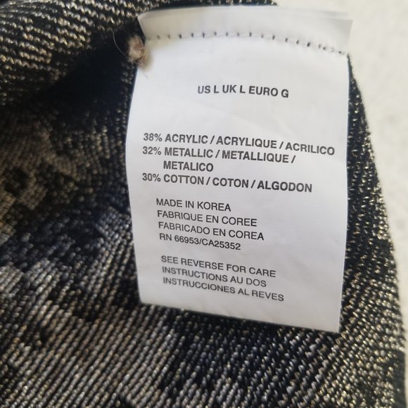 Black and Gold Women's Sweater - Picture 4 of 6